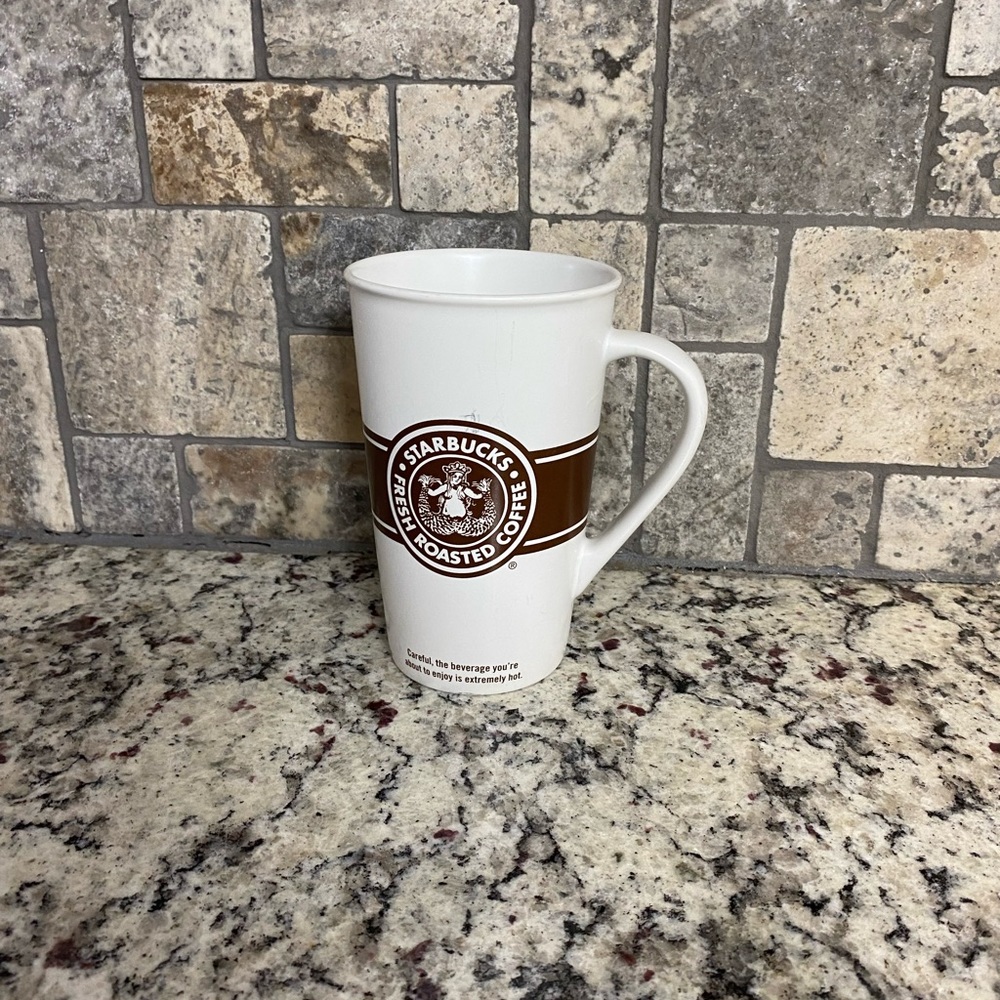 Starbucks 2008 Coffee Mug Vtg Original Brown 16oz